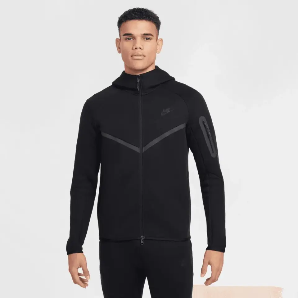 Tech Full-Zip Windrunner Hoodie Siyah