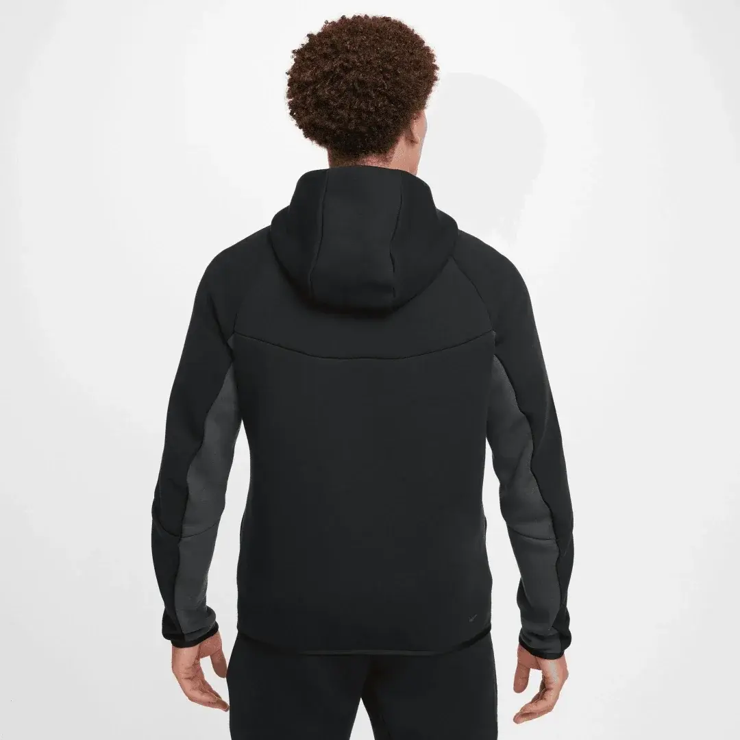 Tech Full-Zip Windrunner Hoodie Black/Anthracite/Green Strike