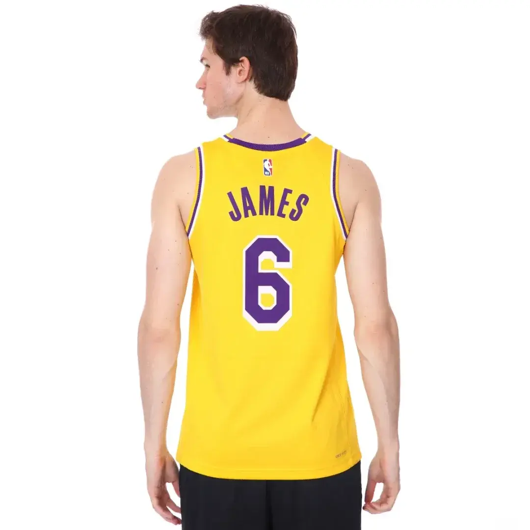 Los Angeles Lakers NBA Swgmn Jsy Icon 20 Sarı Basketbol Forması