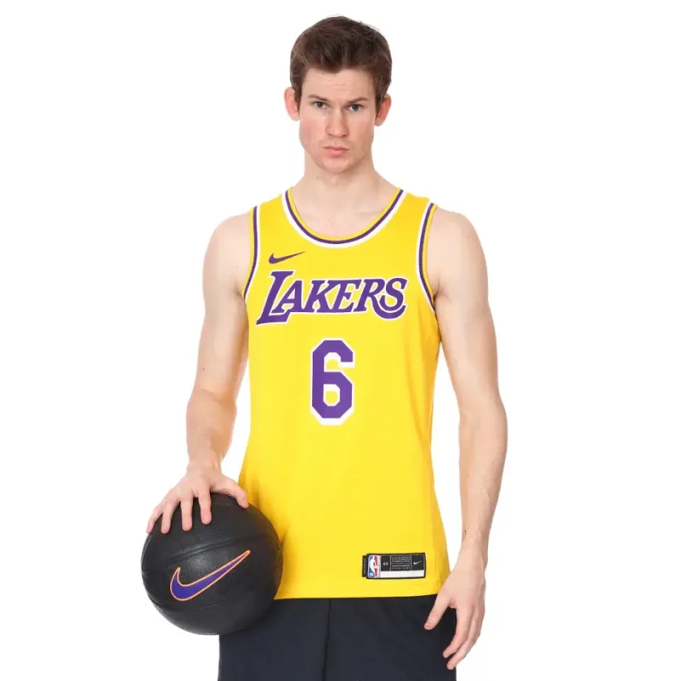Los Angeles Lakers NBA Swgmn Jsy Icon 20 Sarı Basketbol Forması