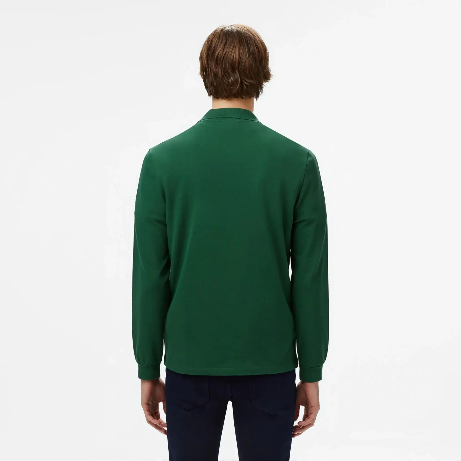 L.12.12 Classic Fit Uzun Kollu Yeşil Polo