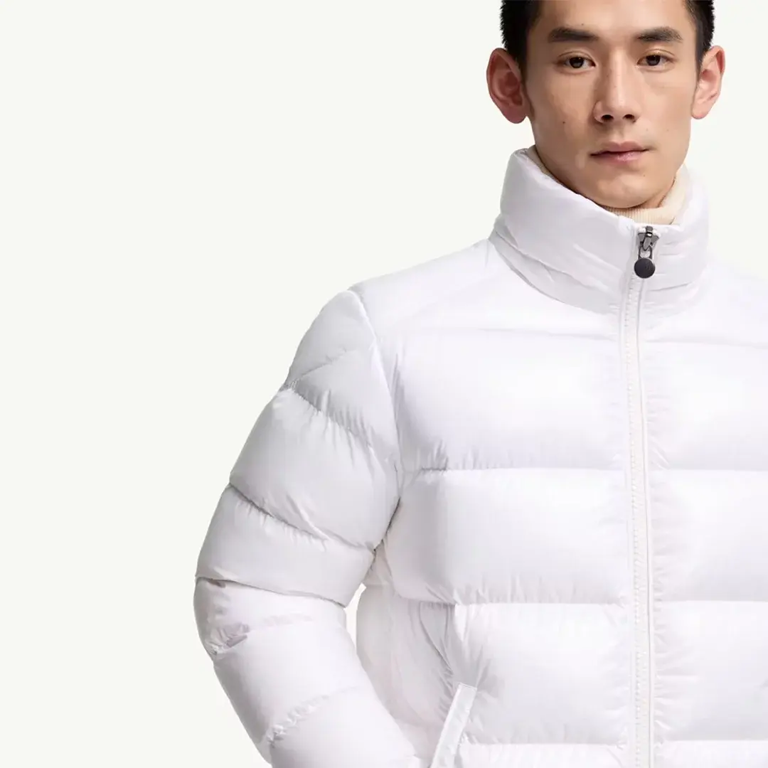 Maya Hooded Short Down Beyaz Mont