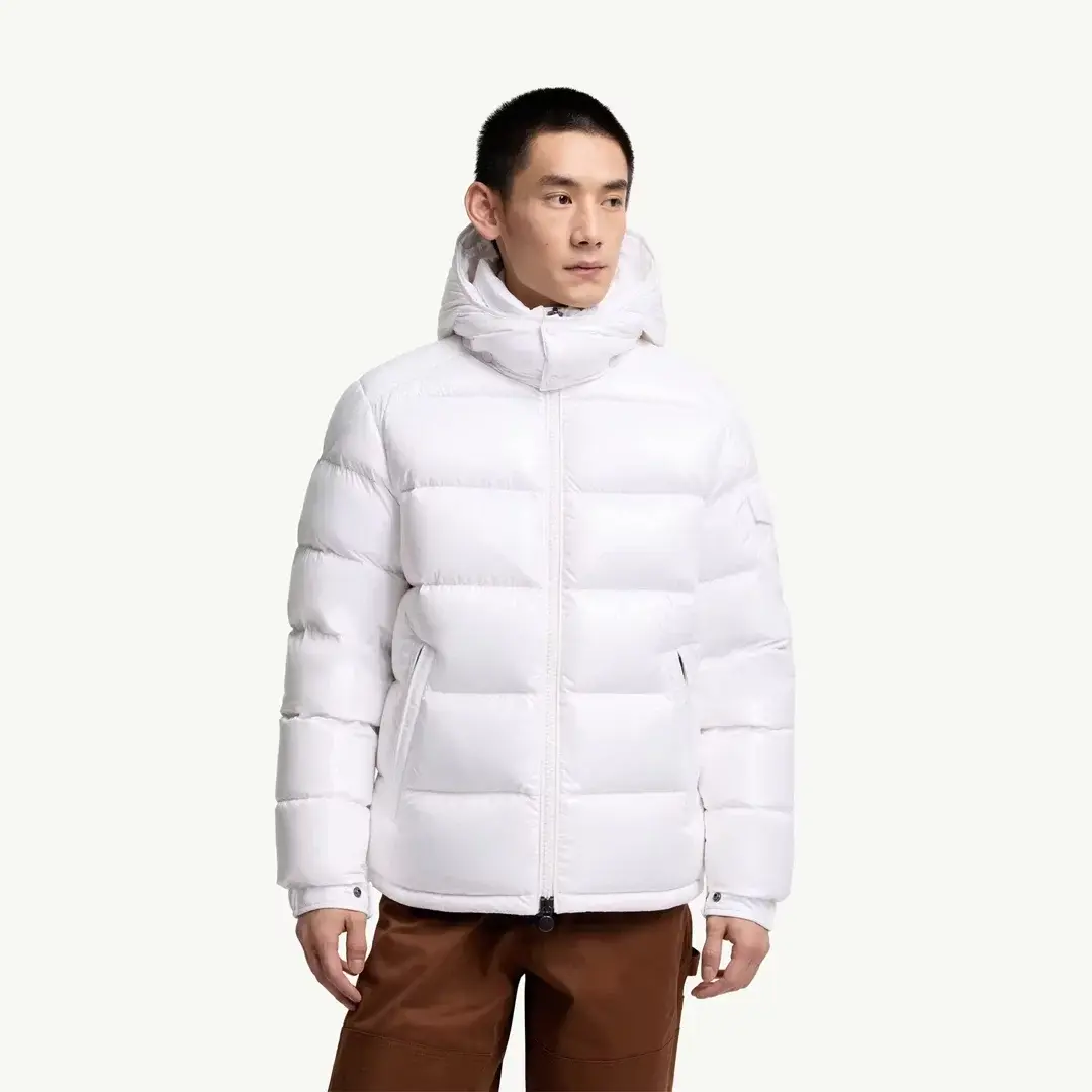 Maya Hooded Short Down Beyaz Mont