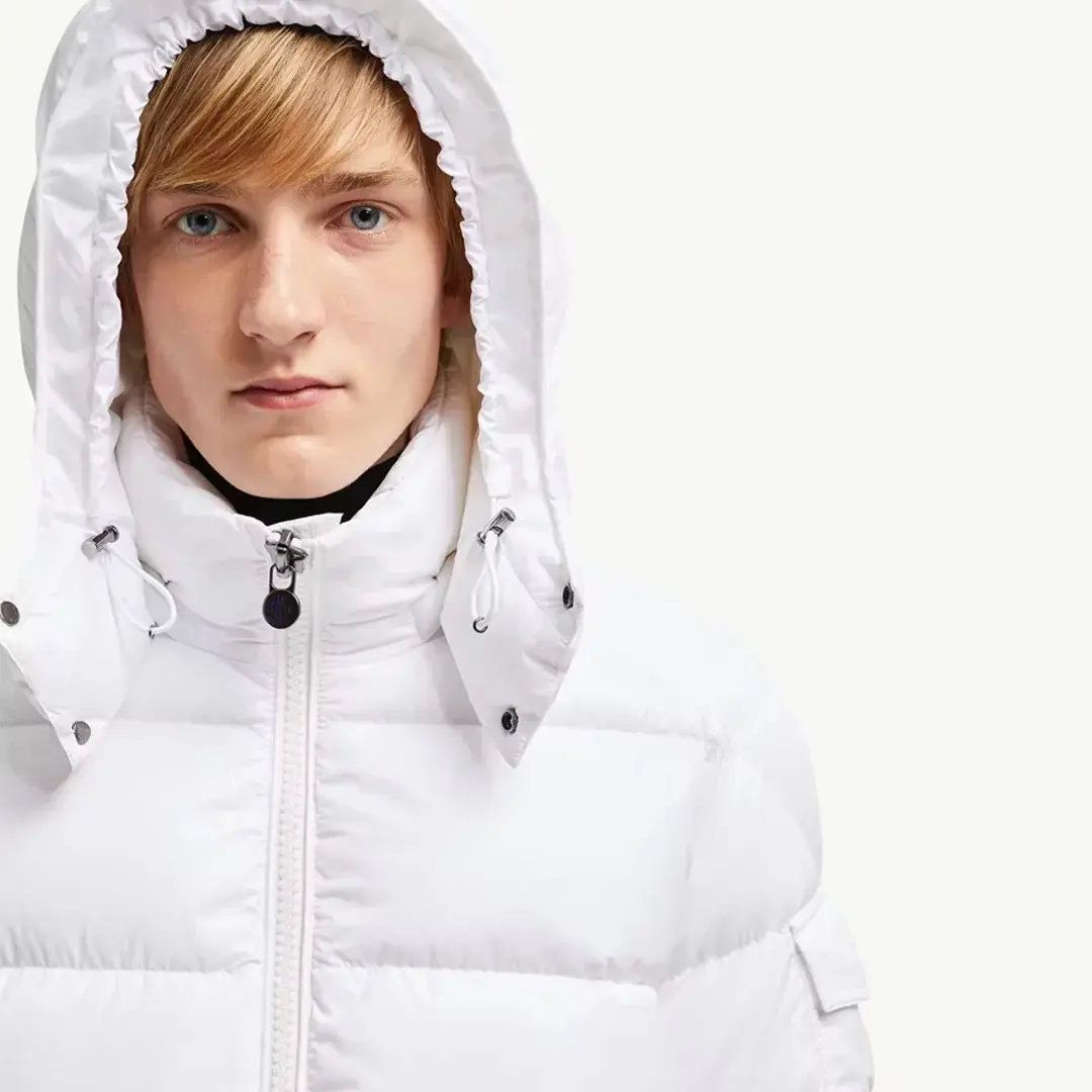 Maya Hooded Short Down Beyaz Mont