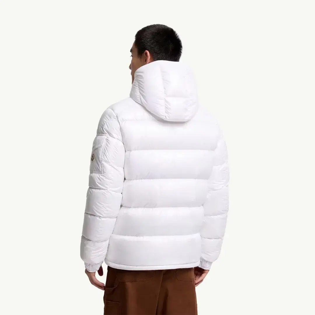 Maya Hooded Short Down Beyaz Mont