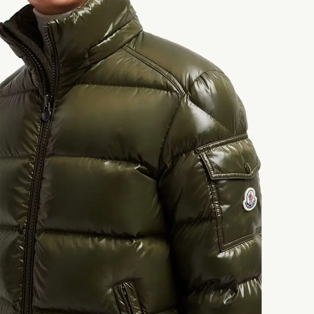 Maya Hooded Short Down Yeşil Mont