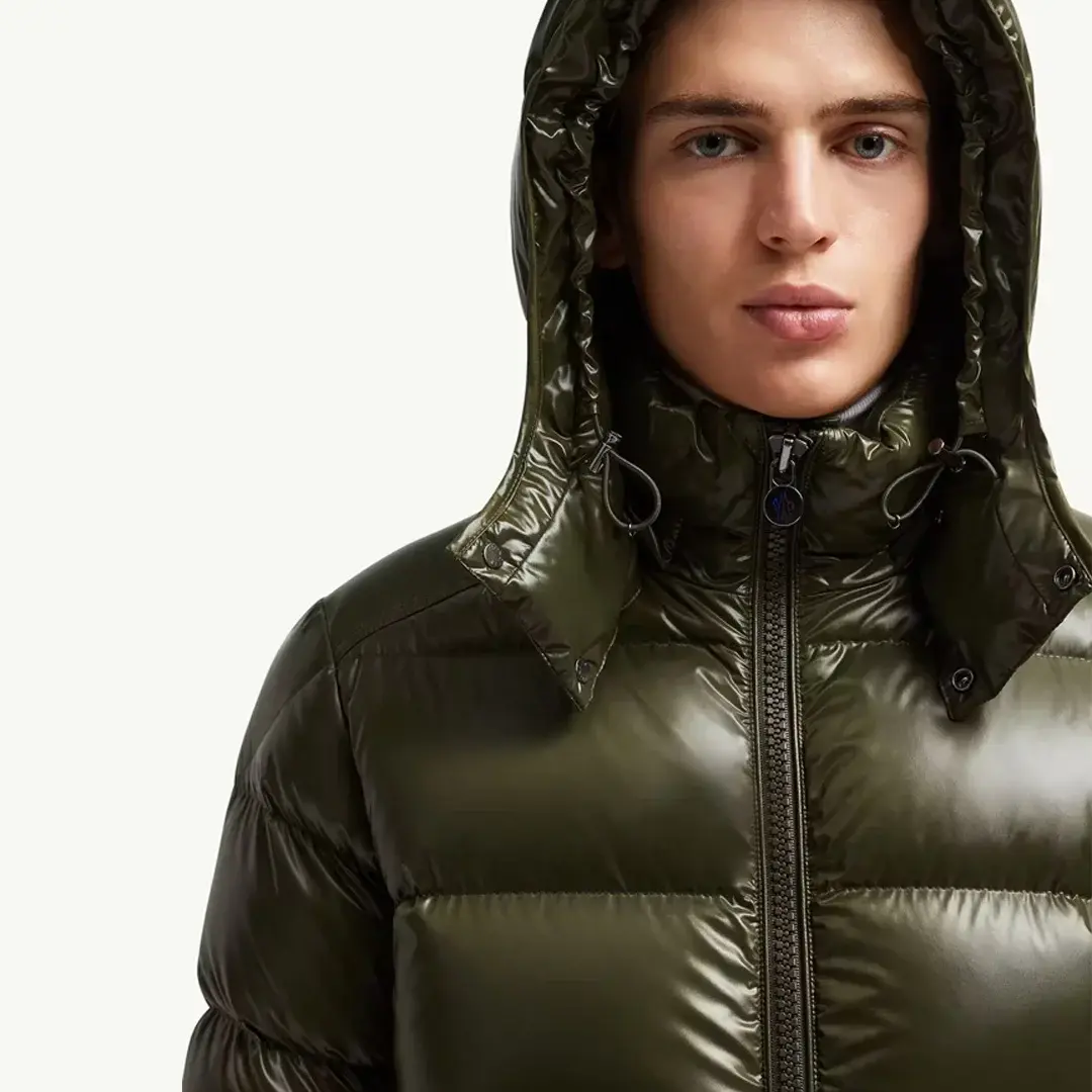 Maya Hooded Short Down Yeşil Mont