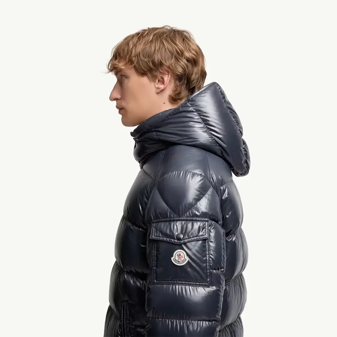 Maya Hooded Short Down Lacivert Mont