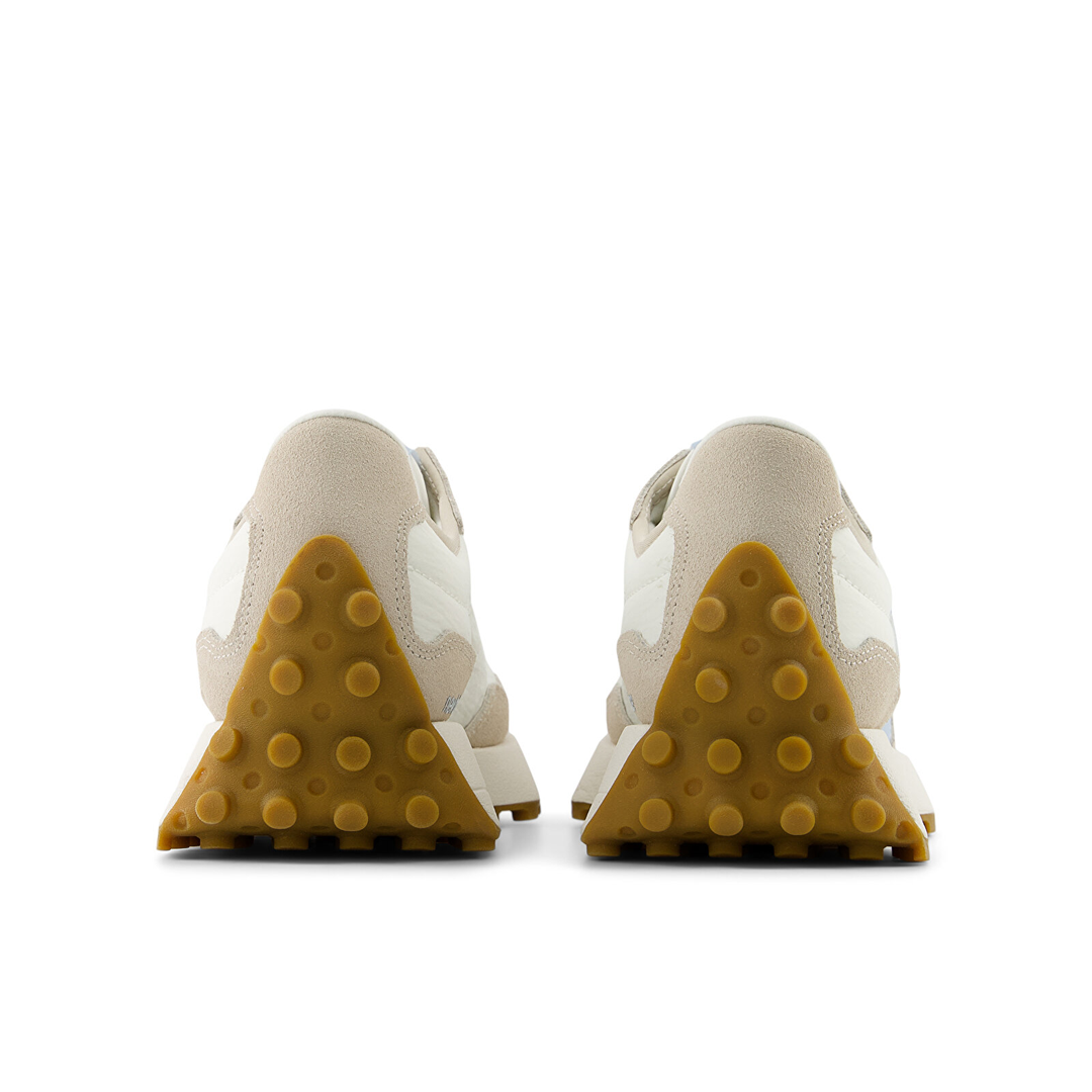 327 Unisex Spor Ayakkabı Beyaz/Mavi/Kahverengi