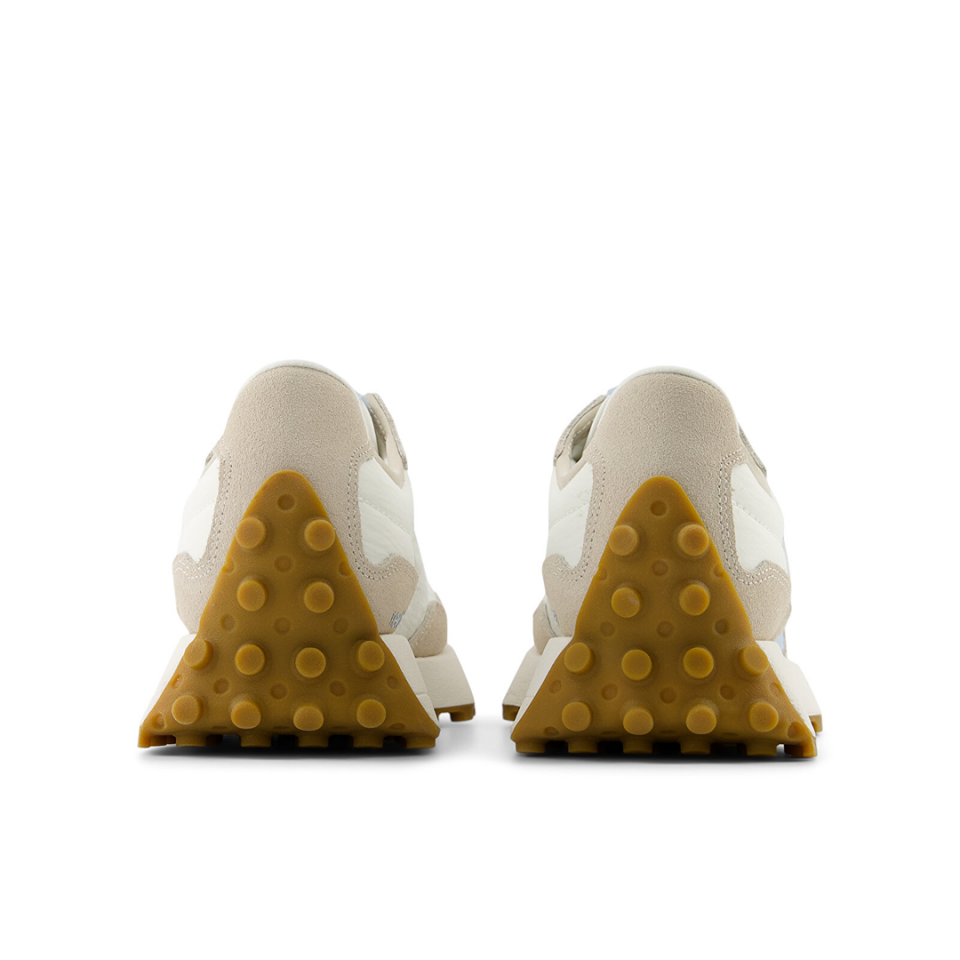 327 Unisex Spor Ayakkabı Beyaz/Mavi/Kahverengi