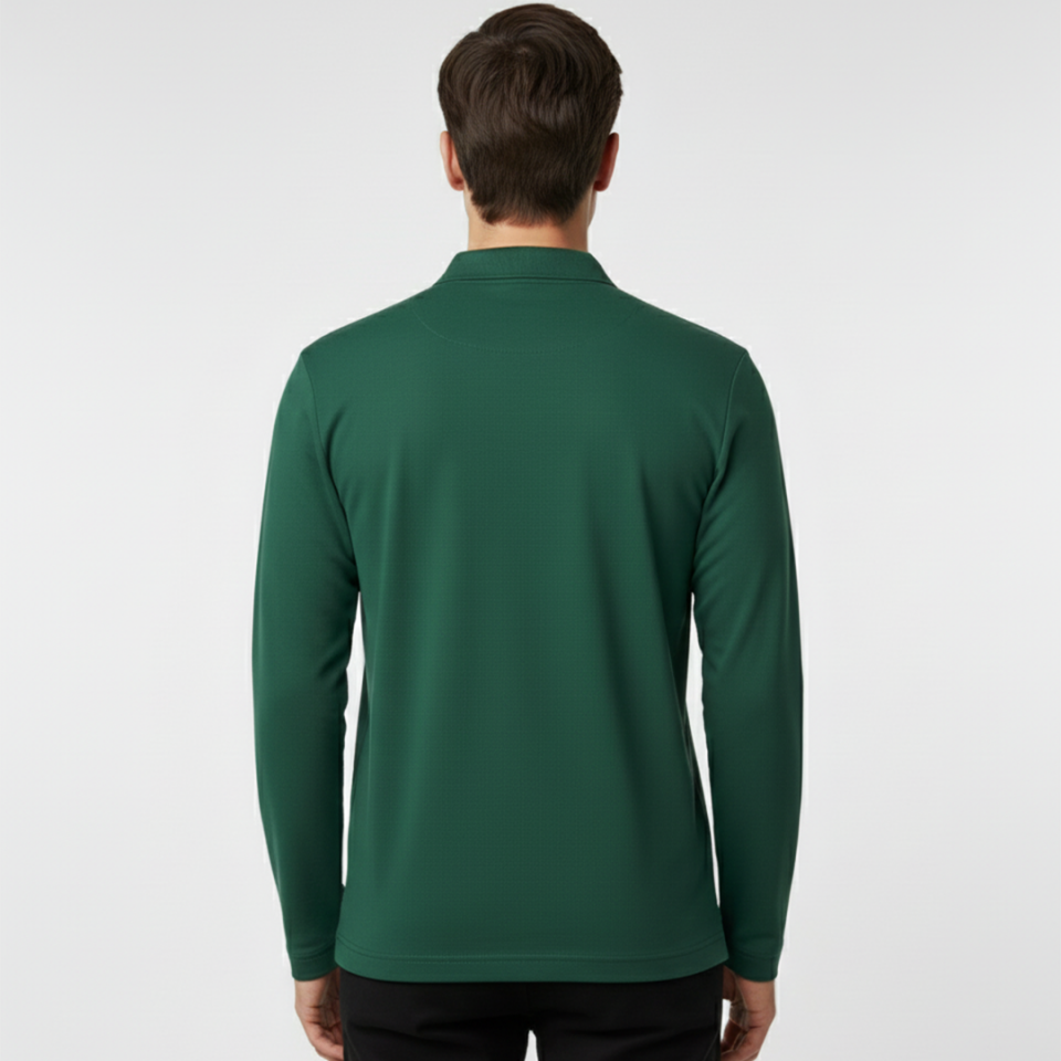 Smooth Uzun Kollu Polo Yaka Yeşil