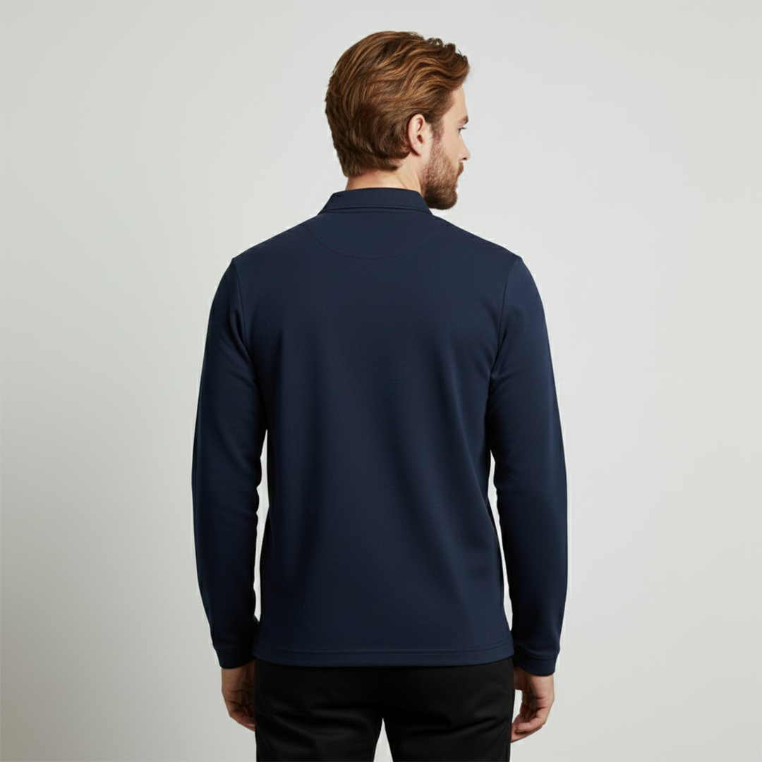 Smooth Uzun Kollu Polo Yaka Lacivert