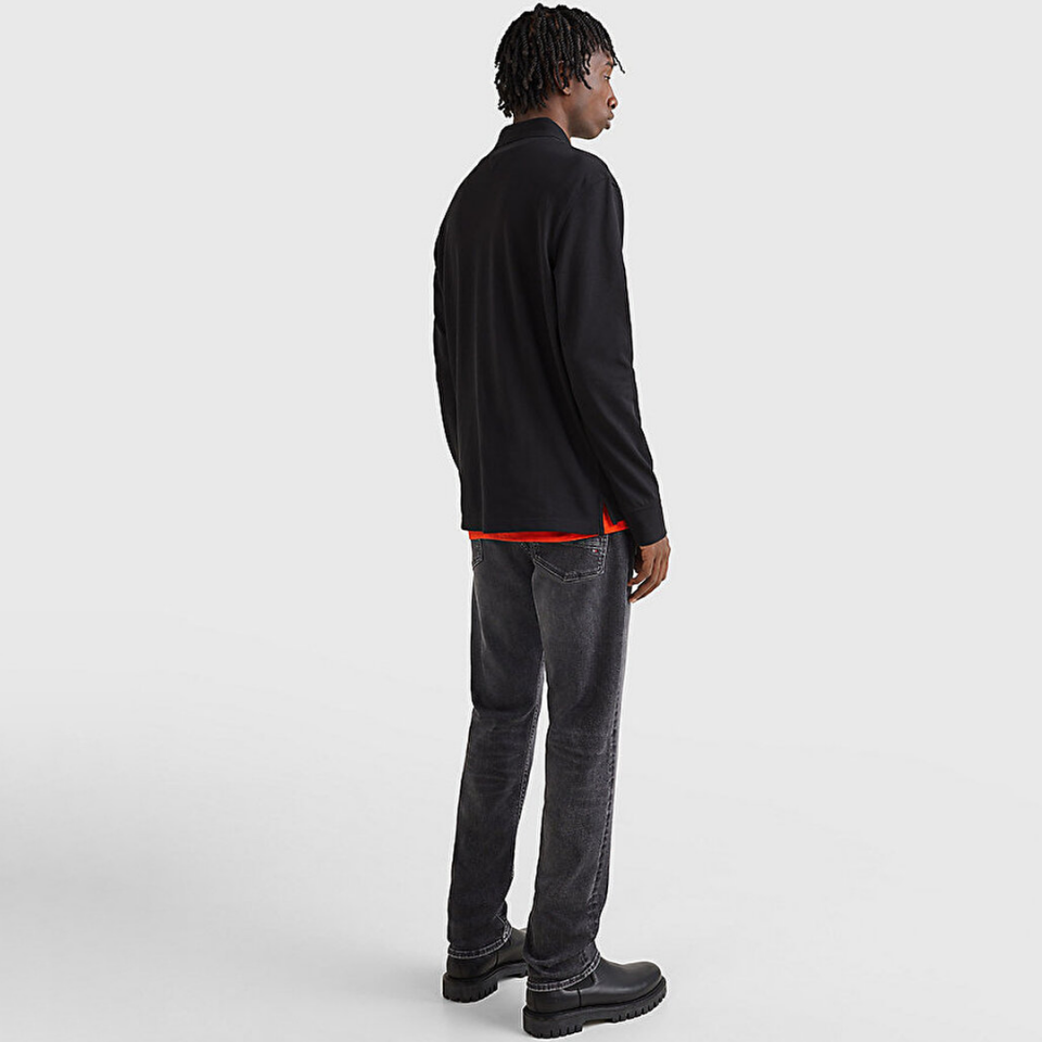 Liquid Cotton Polo T-Shirt Siyah